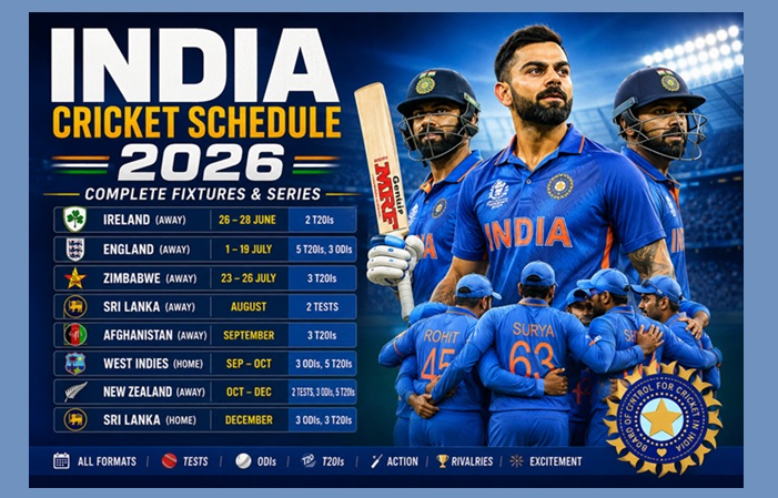 India Cricket Match Schedule