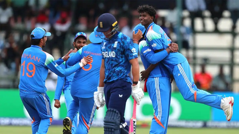India National Under-19 Cricket Team vs England Under-19 Cricket Team Match Scorecard